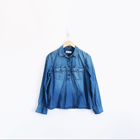 Madewell Tops - Madewell Denim Pocket Popover Shirt